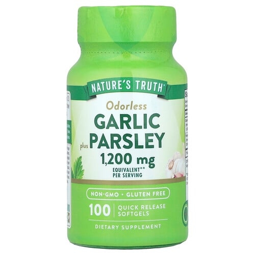Nature S Truth Odorless Garlic Plus Parsley 100 Quick Release Softgels product image