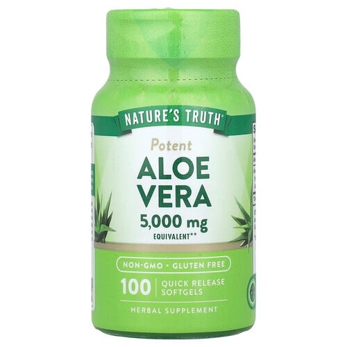 Nature S Truth Aloe Vera 5 000 Mg 100 Quick Release Softgels product image