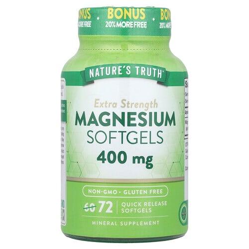 Nature S Truth Magnesium 400 Mg 72 Quick Release Softgels product image