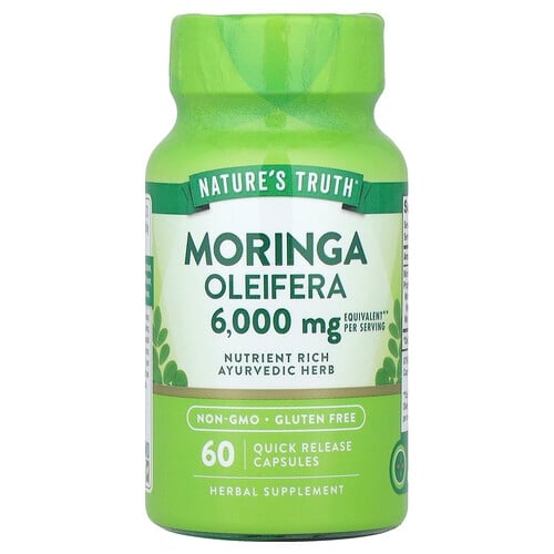 Nature S Truth Moringa Oleifera 60 Quick Release Capsules 3 000 Mg Per Capsule product image