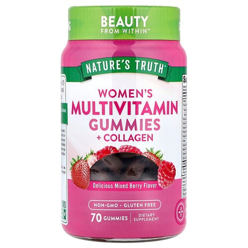 Nature S Truth Women S Multivitamin Gummies Collagen Delicious Mixed Berry 70 Gummies product image