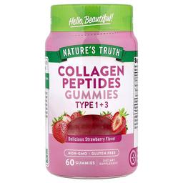 Nature S Truth Collagen Peptides Gummies Type 1 3 Delicious Strawberry 60 Gummies