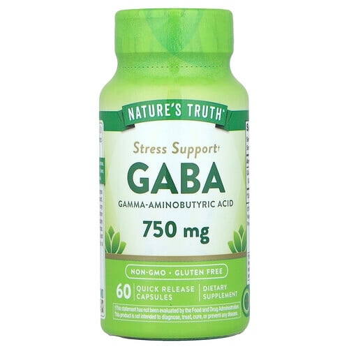 Nature S Truth Gaba 750 Mg 60 Quick Release Capsules product image