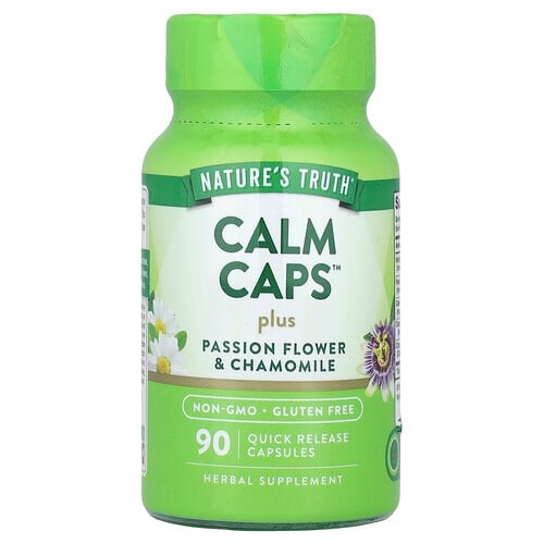 Nature S Truth Calm Caps Plus Passion Flower Chamomile 90 Quick Release Capsules product image