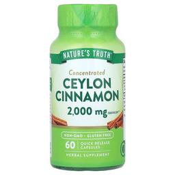 Nature S Truth Concentrated Ceylon Cinnamon 2 000 Mg 60 Quick Release Capsules
