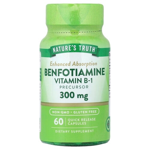Nature S Truth Benfotiamine 300 Mg 60 Quick Release Capsules product image