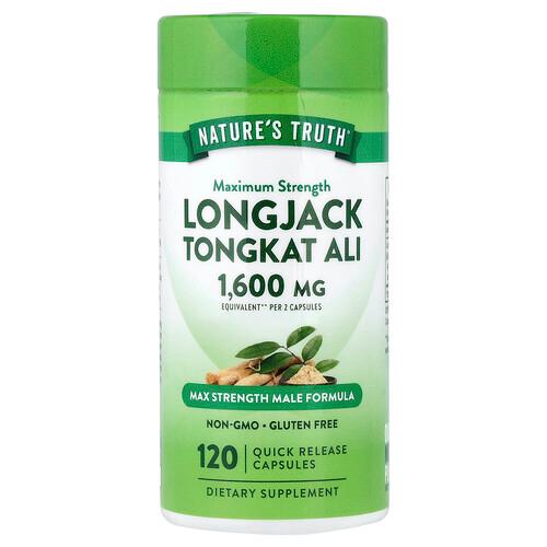 Nature S Truth Longjack Tongkat Ali 120 Quick Release Capsules 800 Mg Per Capsule product image