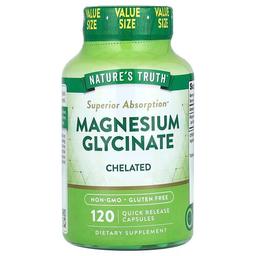 Nature S Truth Magnesium Glycinate Chelated 120 Quick Release Capsules 100 Mg Per Capsule