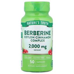 Nature S Truth Berberine Ceylon Cinnamon Complex 2 000 Mg 50 Capsules