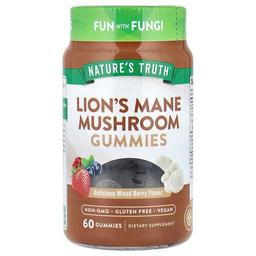 Nature S Truth Lion S Mane Mushroom Gummies Delicious Mixed Berry 60 Gummies