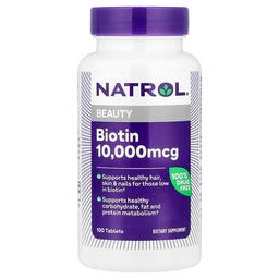 Natrol Biotin 100 Tablets