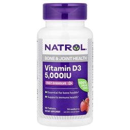 Natrol Vitamin D3 Strawberry 5 000 Iu 90 Tablets