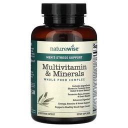 Naturewise Men S Stress Support Multivitamin Mineral 60 Vegetarian Capsules