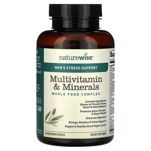 Naturewise Men S Stress Support Multivitamin Mineral 60 Vegetarian Capsules product image