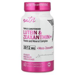 Nutri Lutein Zeaxanthin 60 Vegan Capsules