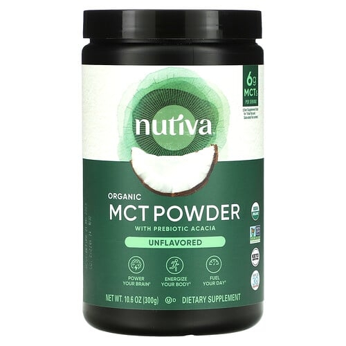 Nutiva Organic Mct Powder Unflavored 10 6 Oz 300 G product image