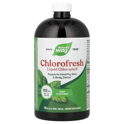 Nature S Way Chlorofresh Liquid Chlorophyll Mint 16 Fl Oz 480 Ml product image