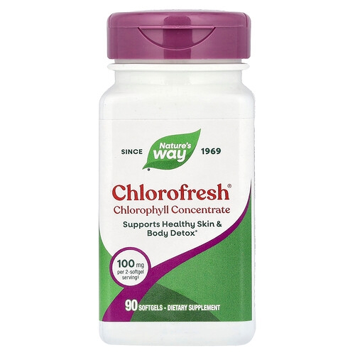 Nature S Way Chlorofresh Chlorophyll Concentrate 90 Softgels 50 Mg Per Softgel product image