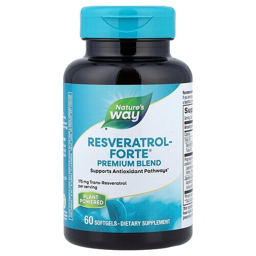 Nature S Way Resveratrol Forte Premium Blend 60 Softgels product image