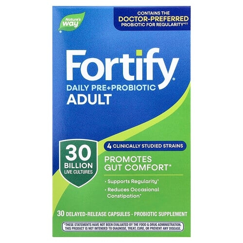 Nature S Way Fortify Daily Pre Probiotic Adult 30 Delayed Release Capsules product image