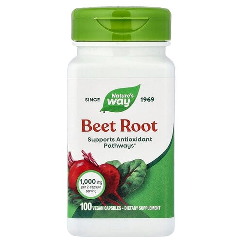 Nature S Way Beet Root 100 Vegan Capsules 0 5 G Per Capsule product image