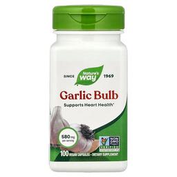 Nature S Way Garlic Bulb 580 Mg 100 Vegan Capsules