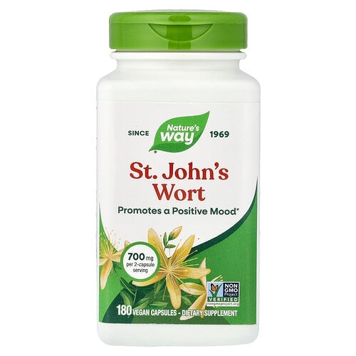 Nature S Way St John S Wort 180 Vegan Capsules 350 Mg Per Capsule product image