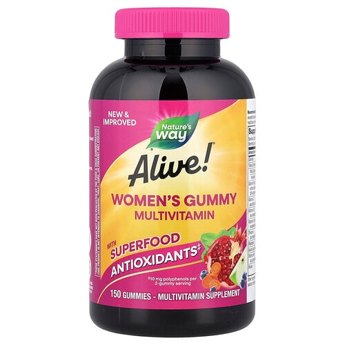 Nature S Way Alive Women S Gummy Multivitamin Mixed Berry 150 Gummies product image