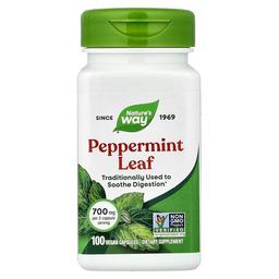 Nature S Way Peppermint Leaf 100 Vegan Capsules 350 Mg Per Capsule