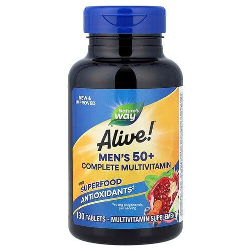 Nature S Way Alive Men S 50 Complete Multivitamin 130 Tablets product image
