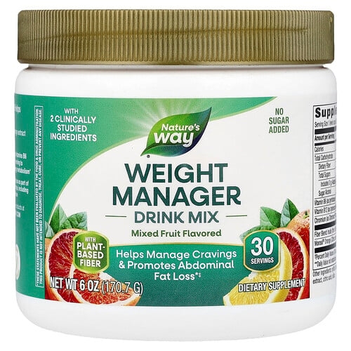 Nature S Way Weight Manager Drink Mix Mixed Fruit 6 Oz 170 7 G product image