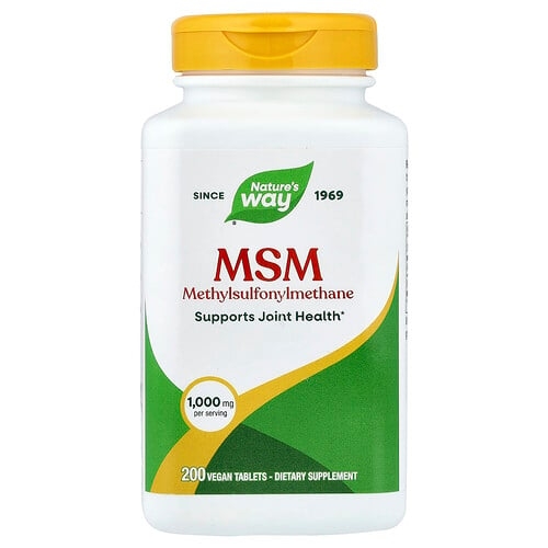 Nature S Way Msm 1 000 Mg 200 Vegan Tablets product image