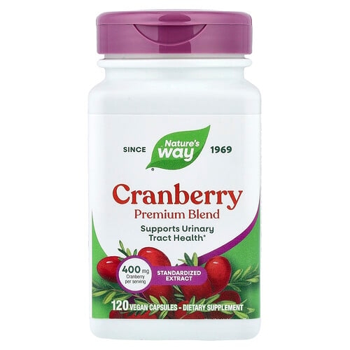 Nature S Way Cranberry Premium Blend 120 Vegan Capsules product image