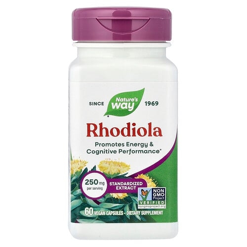 Nature S Way Rhodiola 250 Mg 60 Vegan Capsules product image