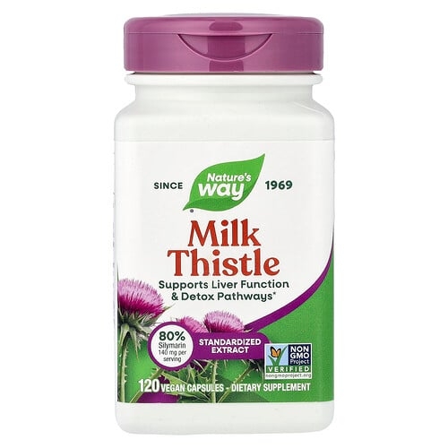 Nature S Way Milk Thistle 120 Vegan Capsules product image