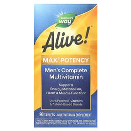 Nature S Way Alive Max3 Potency Men S Complete Multivitamin 90 Tablets