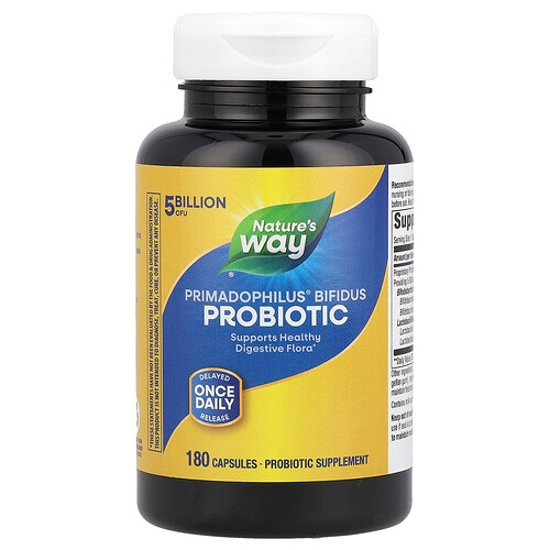 Nature S Way Primadophilus Bifidus Probiotic 5 Billion Cfu 180 Capsules product image