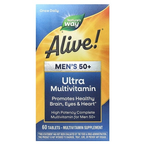 Nature S Way Alive Men S 50 Ultra Multivitamin 60 Tablets product image