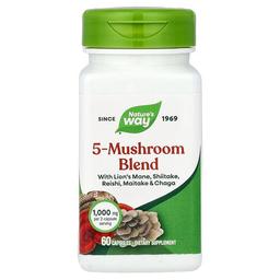 Nature S Way 5 Mushroom Blend 60 Capsules
