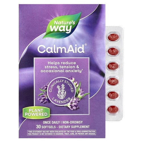 Nature S Way Calmaid Clinically Studied Lavender 80 Mg 30 Softgels product image