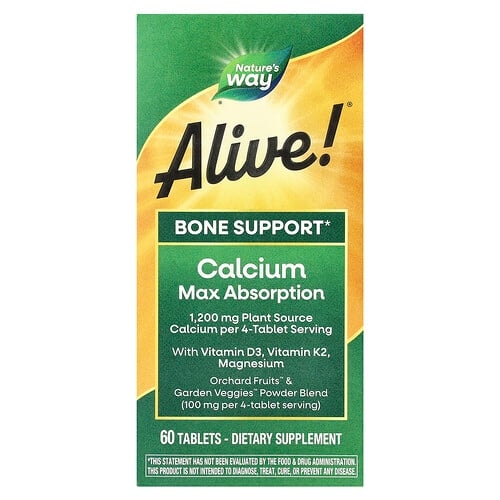 Nature S Way Alive Calcium Max Absorption 60 Tablets product image
