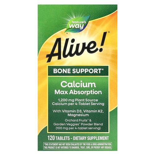 Nature S Way Alive Calcium Max Absorption 120 Tablets product image