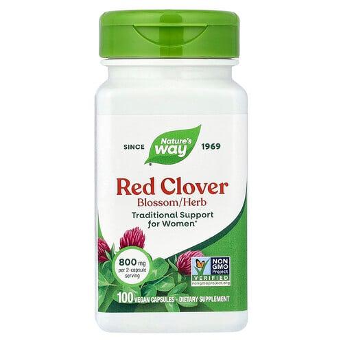 Nature S Way Red Clover 100 Vegan Capsules 400 Mg Per Capsule product image