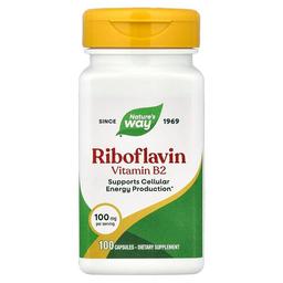 Nature S Way Riboflavin Vitamin B2 100 Mg 100 Capsules