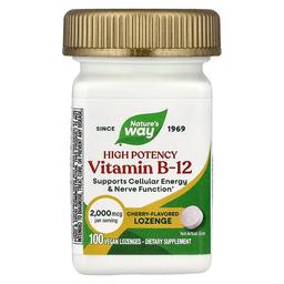 Nature S Way Vitamin B 12 Cherry 100 Vegan Lozenges