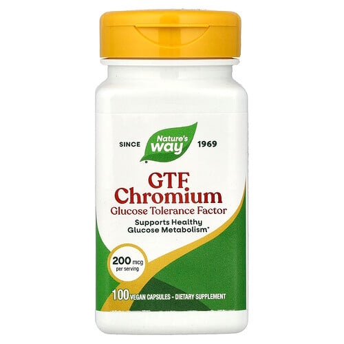 Nature S Way Gtf Chromium 200 Mcg 100 Vegan Capsules product image