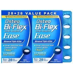 Osteo Bi Flex Joint Health Ease Advanced Triple Action 2 Pack 28 Mini Tablets Each
