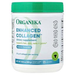 Organika Enhanced Collagen Hydrolyzed Collagen Peptides Powder Original Flavorless 17 64 Oz 500 G