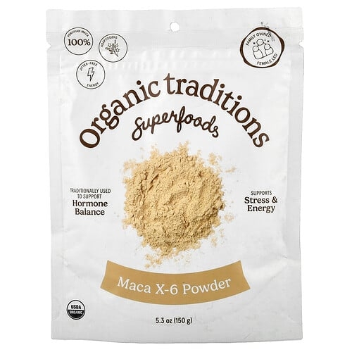 Organic Traditions Superfoods Maca X 6 Powder 5 3 Oz 150 G product image