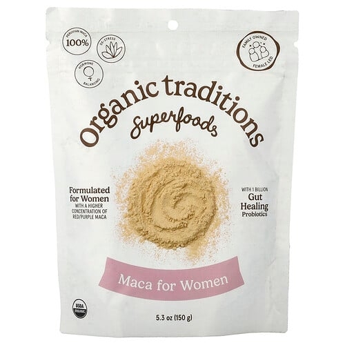 Organic Traditions Superfoods Maca For Women 5 3 Oz 150 G product image